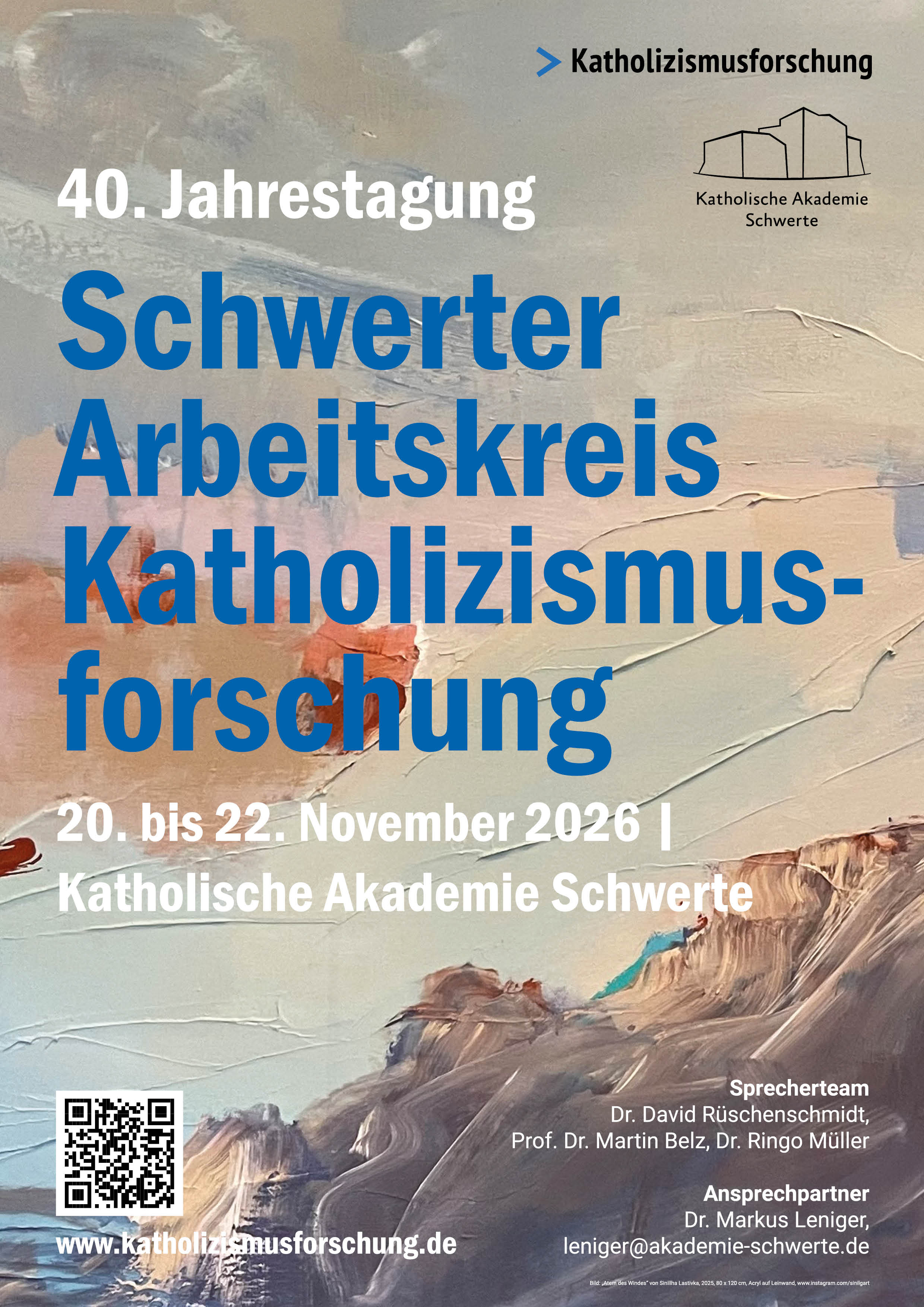 Plakat SAK 2026 Plakat des Schwerter Arbeitskreises mit Titelei, Datum und Ansprechpartner